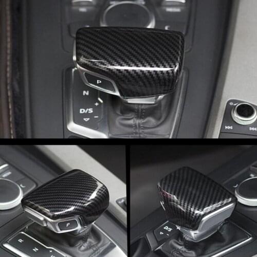 For Audi A3 S3 A4L A5 Q5 Q7 A6 S6 S7 A6L 1PC ABS Chrome Gear Shift Knob Sticker Frame Cover Trim Moldings Car Styling