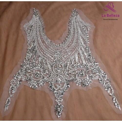 1 piece New fashion gold/silver/black beads patch for decoration dress/fashion design