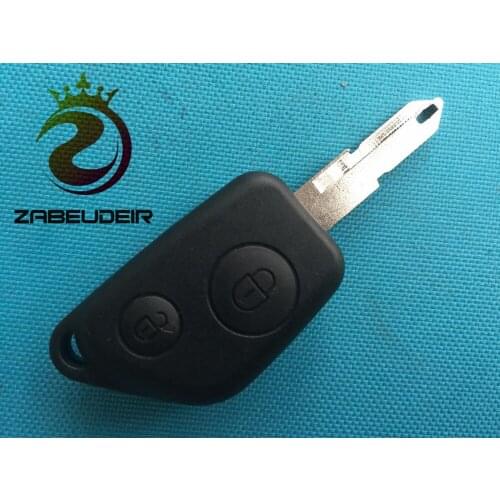 1Pcs Of New Replacement 2 Buttons Remote Key Shell Case with Uncut Blade For Peugeot Blank No Logo Car Accessories Auto Parts