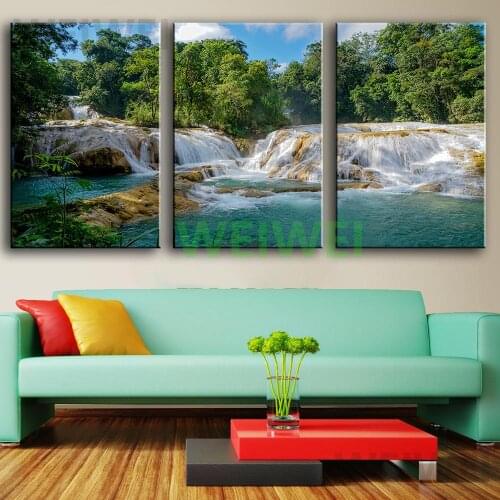 3 Piece Home Decoration Modern Canvas Wall Art watercolor Painting Picture Print On Canvas No Frame for living room decor Weiwe
