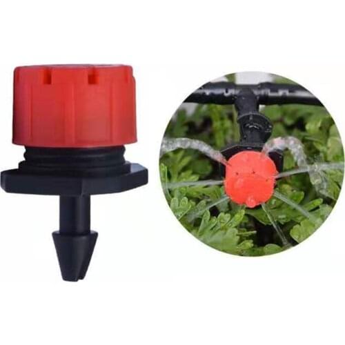 5pcs Micro Flow Dripper Drip Head 1/4 Inch Hose Garden Irrigation Misting U7ED