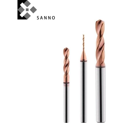 5pcs/lot Tungsten steel drill bit 3 shank 1mm - 3mm micro cnc drilling tool center drills bit for Al, cast iron, stainless steel