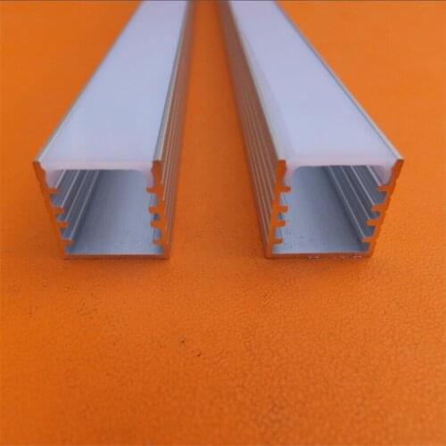Free shipping new arrival 2m/pcs aluminum profile with cover and end caps and clips for LED Bar Light and LED strips