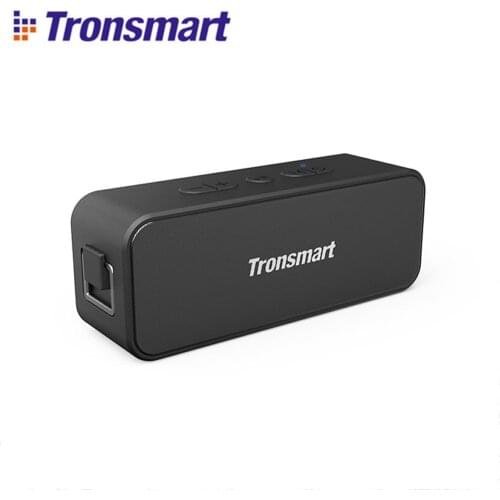 NFC Version Tronsmart T2 Plus Bluetooth 5.0 Speaker 20W Portable Speaker IPX7 Waterproof Column Soundbar with Micro SD