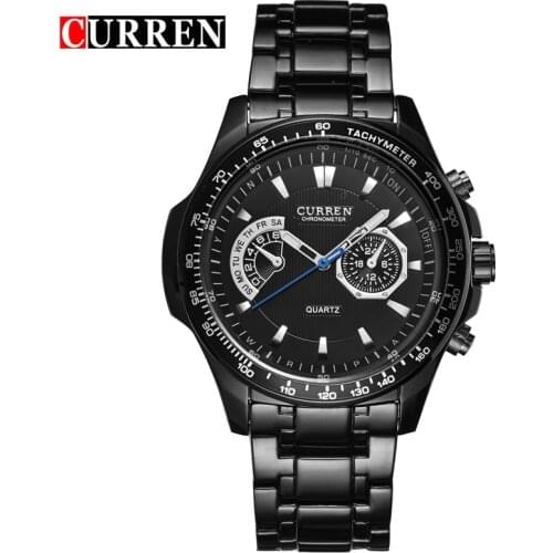 CURREN Quartz men Watches Top Brand Luxury Men Military Wrist Watches Full Steel Men Sports Watch Waterproof Relogio Masculino