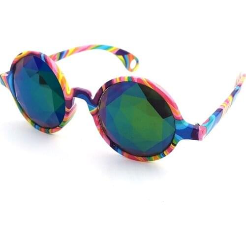 Emazing kaleidoscope + diffraction prism rave glasses