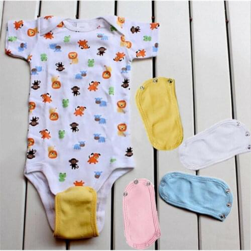 Newest Baby Bodysuit Jumpsuit Diaper Lengthen Extender Extension Cotton Butt Pocket Cover Underwear Kids Clothes extension