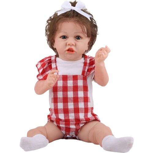 Baby dolls 58CM new full body slicone like real soft touch reborn baby girl bebe doll reborn Bath toy
