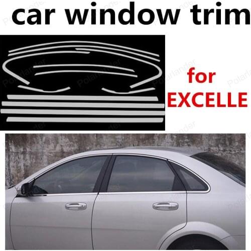 Hot sell Car Styling Stainless Steel Protector Window Frame Trim For Buick Excelle without column