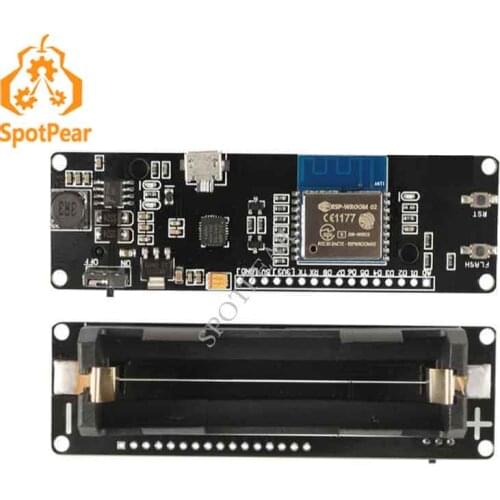ESP WROOM-02 Mini WiFi Wireless Module ESP8266+18650 Battery Development Board
