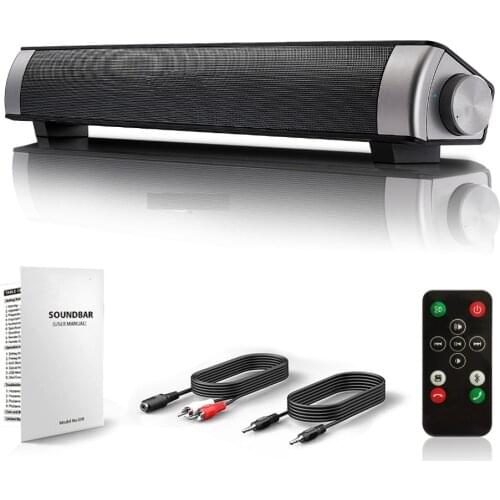 Powerful Bluetooth Soundbar TV sound Soundbar LP-08 HIFI Mini Altavoz USB Dustproof Soundbar Speaker For Computer PC Tablet TV