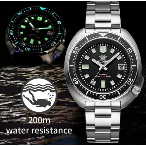 Addies Dive Professional Diver Watch 200M Waterproof NH35 Automatic watch Men Sapphire Stainless Steel Mechanical Watch Dive