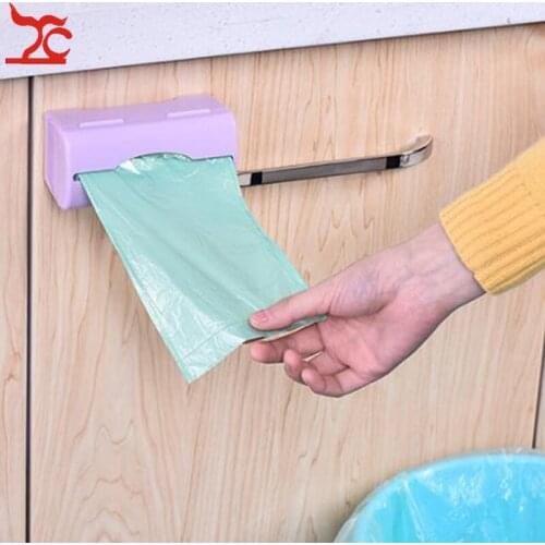 Wall-mounted Garbage Bag Arrangement Kitchen Plastic Bag Extraction Box Household Items Storage Box Plastic Container