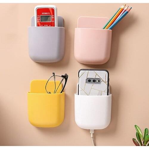 Wall-Mounted Storage Box Remote Control Storage Box air Conditioning Remote Control TV Storage Box Phone Holder