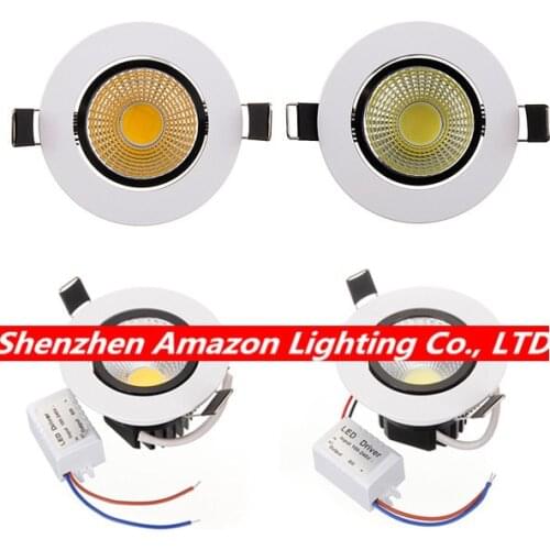 2015 New Recessed led downlight cob 6W 9W 12W 15W LED Spot light led ceiling lamp AC 110V 220V free shipping