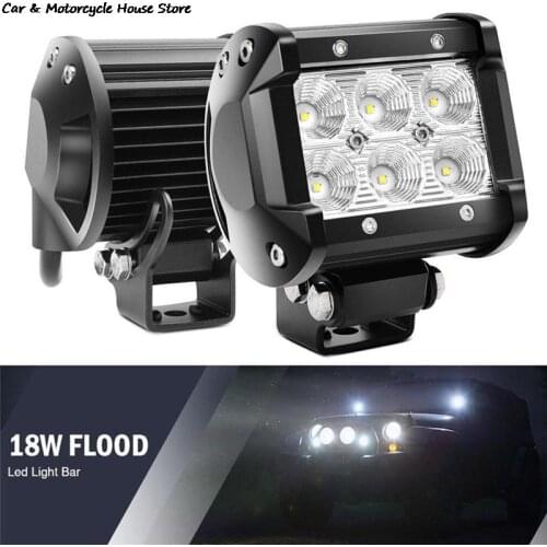2020 New 18W LED Work Light 4WD Offroad Spot Fog ATV SUV UTE Driving Lamp For Jeep