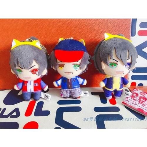 Original Hypnosis Microphone Rascal Buster Bros Stuffed Soft Plush Toy Doll Key Pendant Backpack Decoration 12cm