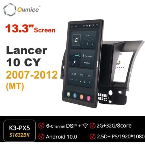 Ownice 1920*1080 Android for Mitsubishi Lancer CY 2007 - 2012 Car Radio Auto Multimedia Video Audio 13.3" IPS Rotatable