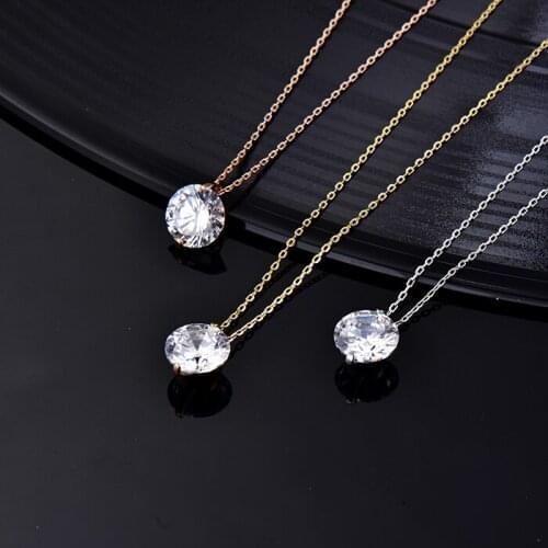 Designer Fashion 925 Sterling Silver Jewelry 3A Cubic Zirconia Party Necklace