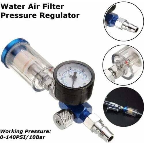 Spray Gun Air Regulator Gauge In-line Water Trap Filter JP/EU Adapter Pneumatic Tools Accessories For Airbrush