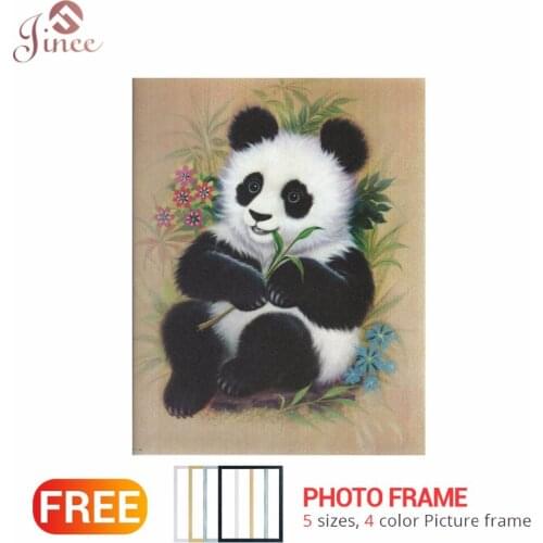 Full Square/Round Drill 5D DIY Diamond Painting Animal "Panda" 3D Embroidery Cross Stitch 5D Home Decor Gift With Frame