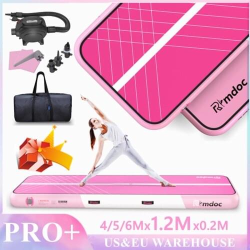 6M Air Track 20cm Airtrack Gymnastics Mat 4M Inflatable Wrestling Yoga Mat Olympic Gymnastics Tumbling Mat 5M Air Floor Outdoor
