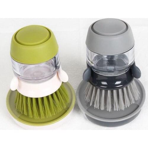Hand-held soap liquid brush plus liquid cleaning brush pressure washing pot brush pot bowl tableware brush pot artifact kitchen