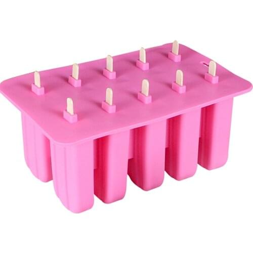 4/10 Holes Silicone Ice Cream Tubs Eco-Friendly Popsicle Mold Household Silicone Non-toxic Child Ice Cream Tools Kitchen Gadgets