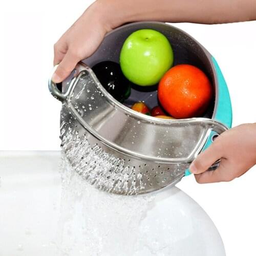 Stainless Steel Pot Strainer Filter Basket Colanders Handle Water Fruit Vegetable Wash Kitchen Cooking Tool Oil Filter Tool 1pcs