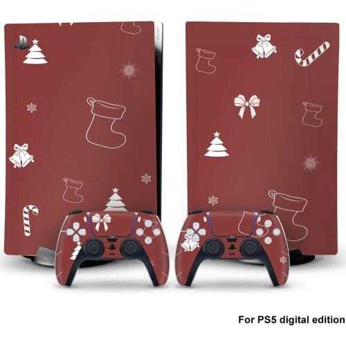 Lovely Style PS5 Digital Edition Skin Sticker for Playstation 5 Console & 2 Controllers Decal Vinyl Protective Skins 1