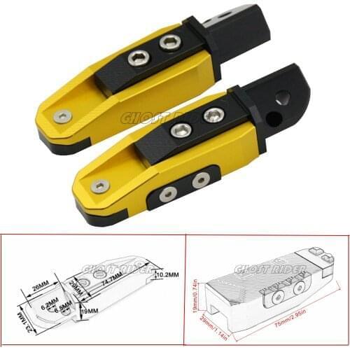 Universal motorcycle CNC rear foot pedal fit For SUZUKI BANDIT 400 GSF400 GK75A GSX400 1991-1997 GSF1200 BANDIT1200 GSF600 BANDI