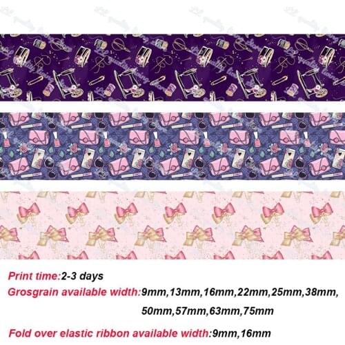 Party gift wrap grosgrain ribbon DIY handmade craft materials wedding 50 yards Gift Packaging Bow Decorative Tapes Ribbons
