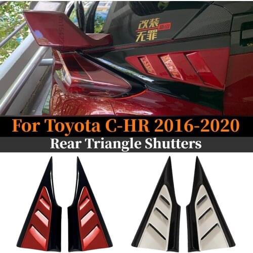 Rear Triangular Window Shutters Blinds Shades Accessories 2020 20 16 17 2018 2019 Tuning Decoration Body Kit For Toyota CHR C-HR