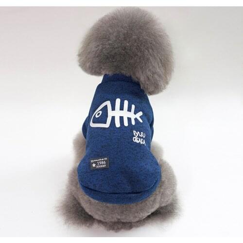 Winter Fishbone Pattern Two-Legged Hoodie Turtleneck Dog Sweater Dog Clothes For Small Puppy French Bulldog Coat Jacket