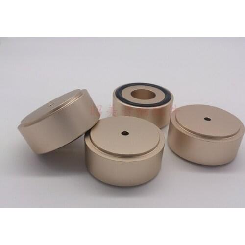1pcs Speaker Spikes Amplifier Aluminum Foot Pad damping 49*22mm smooth Tripod shock for amplifier chaiss