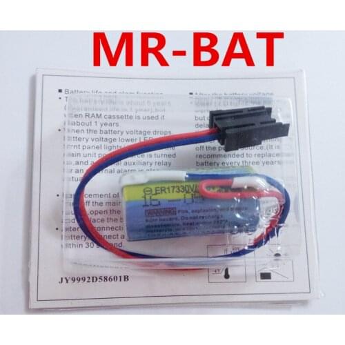100pcs Original NEW MR-BAT ER17330V ER2/3A 17330 3.6V PLC Battery Batteries Servo MR-BAT PLC Battery (NEW DATE)
