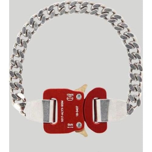 1017 ALYX 9SM Metal Lock Bracelet Men and Women Couples Same Style Simple Personality Gift Ins Trend