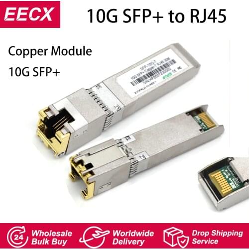 10G SFP+ to RJ45 Copper Module 10gb SFP RJ45 Module SFP SFP+-T 10GBase-T Copper SFP 30M For Cisco Mikrotik TP-Link D-Link