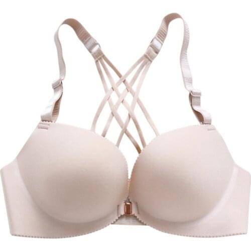 2018 Sexy Womens Bra Wire Free Lingerie Push Up B Cup Brassiere Women Adjustable Convertible Racerback Strap Seamless Girl Bra