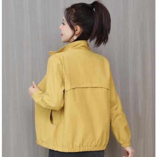 2021 New Womens Jacket Coat Autumn Fashion Casual Short Windbreaker Female Jackets Loose Tops plus Size Basic Outerwear Lady