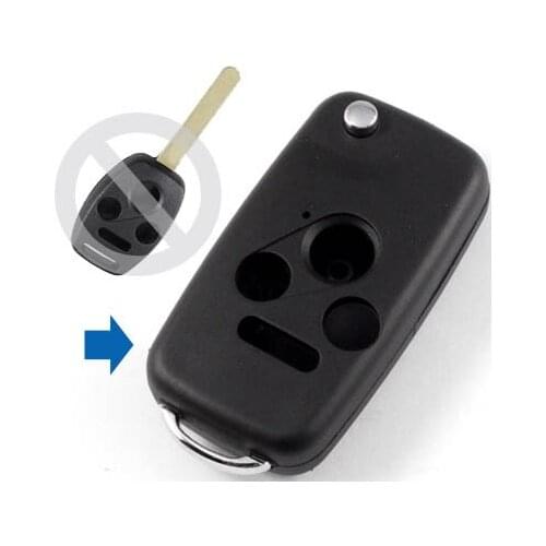 4 BUTTONS MODIFIED FLIP FOLDING REMOTE KEY SHELL CASE FOR HONDA FOB BLANK (US REGULATIONS) 2PCS/LOT+FREE SHIPPING