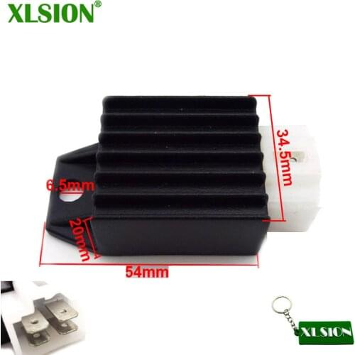 XLSION 12V 4 Pin Voltage Regulator Rectifier For GY6 50cc 70cc 90cc 110cc 125cc ATV Quad Scooter Moped Dirt Pit Motor Bike