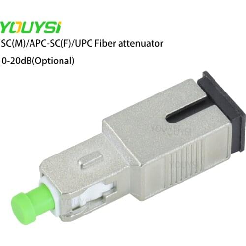 5PCS/bag SC(Male)/APC-SC(Female)/UPC Singlemode Fiber Optical Attenuator SC/UPC-SC/APC 1dB 2dB 3dB 5dB 7dB 10dB 15dB 20dB