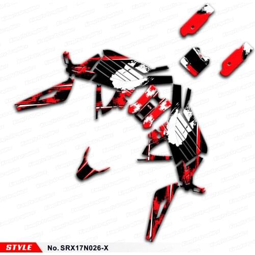 Aftermarket 3M Vinyl Die Cut Stickers Custom Graphics Kit for Sur-Ron Light Bee X/S Electric Bike, Style No.SRX17N026-X