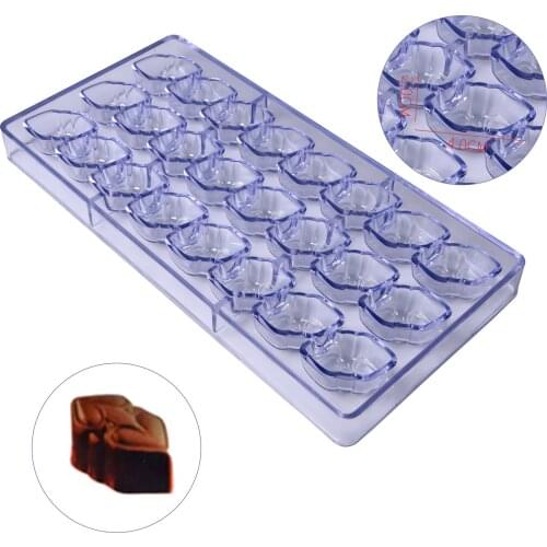 Free Shipping 3D Polycarbonate Candy Flower shape Form Cooking Chocolate Mould CC0012