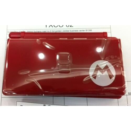 Full Red housing Shell Case Cover Replacement Set for ds lite DSL game consoles