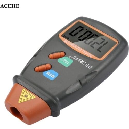 ACEHE New Arrive Digital Laser Photo Tachometer Non Contact RPM Tach Digital Laser Tachometer Speedometer Speed Gauge Engine