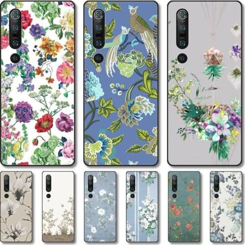 Flowers and plants Phone Case For Xiaomi MI 11 10 9 5g Lite Ultra Pro Note S Black Shell Cover