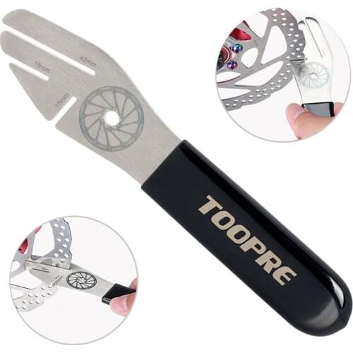 MTB Bike Bicycle Disc Brake Rotor Alignment Truing Tools Mountain Bicycle Disc Flattening Correction Wrench Stainless Steel Tool