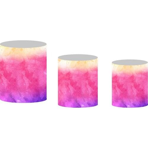 Tie Dye Photo Backdrop Cylinder Cover Elastic